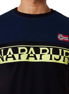 T-Shirt Napapijri Saras Schwarz für Herren
