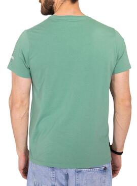 T-Shirt Norton Weiss Grün für Herren