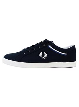 Sneaker Fred Perry Baseline Canvas Blau Herren