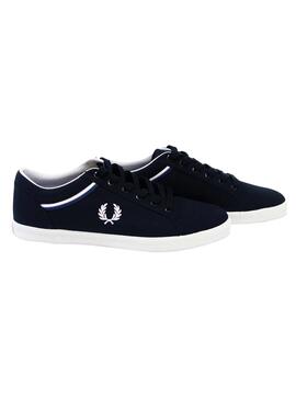 Sneaker Fred Perry Baseline Canvas Blau Herren