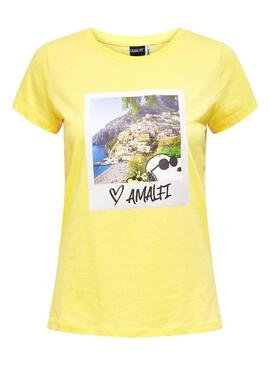 T-Shirt Only Snoopy Gelb für Damen