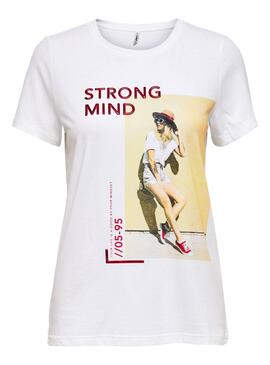 T-Shirt Only Kia Strong Weiss für Damen