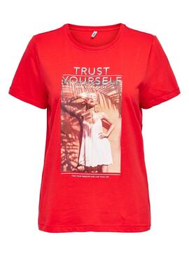 T-Shirt Only Kia Rot für Damen