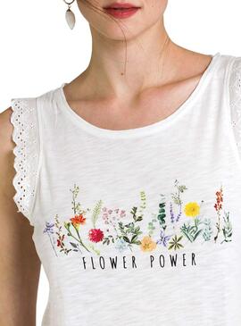 T-Shirt Naf Naf Flower Power für Damen