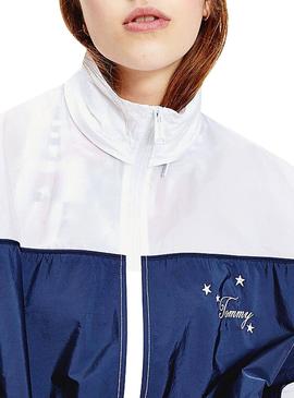 Parka Tommy Jeans Colorblock für Damen