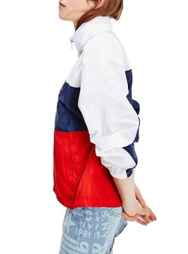 Parka Tommy Jeans Colorblock für Damen