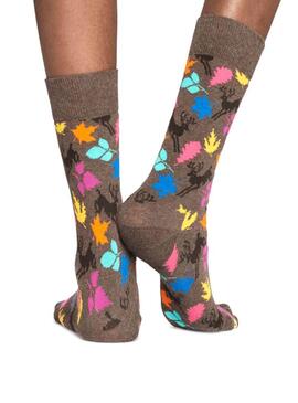 Socken Happy Socks Deer Brown Woman