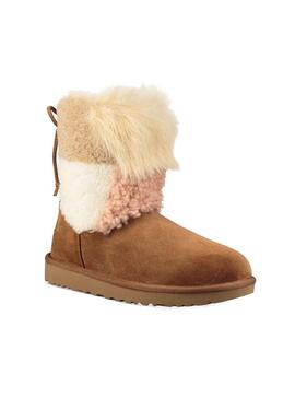 Stiefelettes UGG Classic Charme Patchwork Flaum