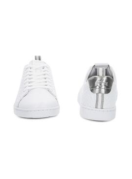 Schuh Lacoste Carnaby Evo Silver Woman