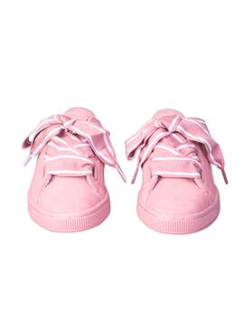 Sneaker Puma Suede Heart Satin II Rosa