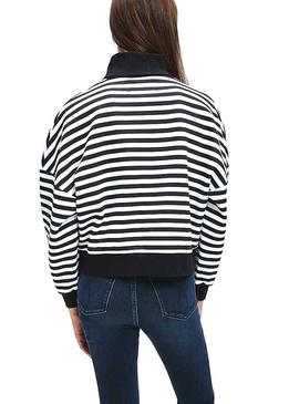 Sweatshirt Calvin Klein Jeans rolle Neck Stripe Damen