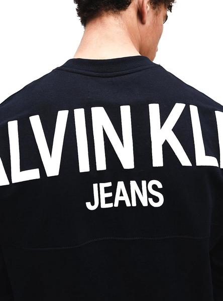 Sweatshirt Calvin Klein für Herren Schwarz Puff Print