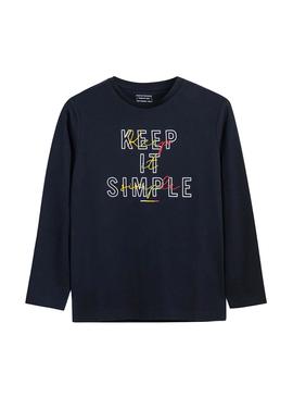 T-Shirt Mayoral Keep It Simple Marine Blau für Junge