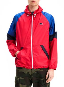 Windbreaker Levis Colorblock Rot Man