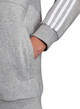 Sweatshirt Adidas 3 Stripes Half Zip Grau