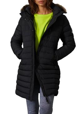 Mantel Superdry Gepolstert Super Fuji Schwarz Damen