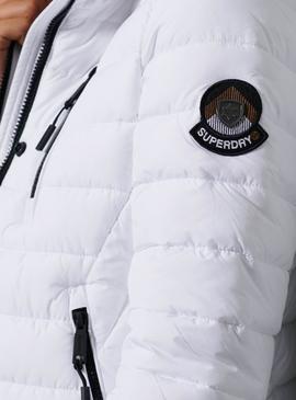 Mantel Superdry Gepolstert Super Fuji Weiss Damen