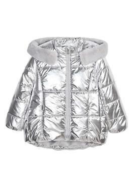 Jacke Mayoral Metallic Silber Polsterung Mädchen