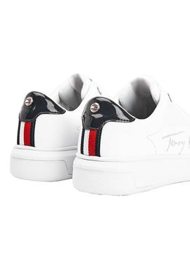 Sneaker Tommy Hilfiger Unterschrift Weiss Damen