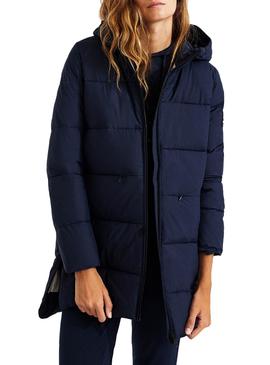 Mantel Ecoalf Marangu Gepolstert Marine Blau für Damen