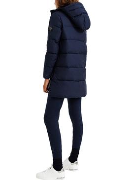 Mantel Ecoalf Marangu Gepolstert Marine Blau für Damen