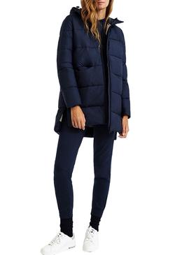 Mantel Ecoalf Marangu Gepolstert Marine Blau für Damen