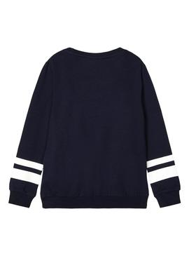 Sweatshirt Name It Minnie Scarlett Marine Blau für Mädchen