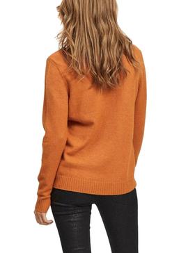 Pullover Vila Virile Orange für Damen