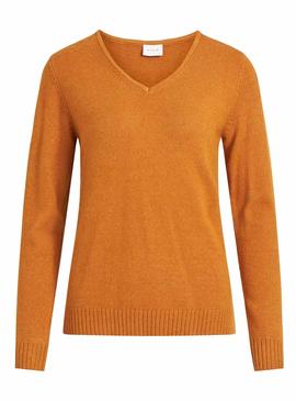 Pullover Vila Virile Orange für Damen