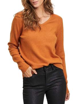 Pullover Vila Virile Orange für Damen