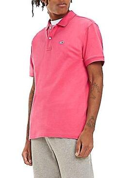 Polo Tommy Jeans Classics Solid Pink für Herren