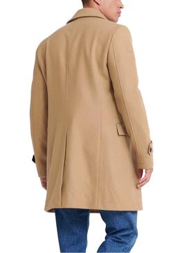 Mantel Superdry Woll Camel für Herren