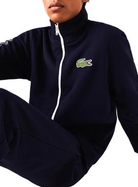 Trainingsanzug Lacoste Signature Marinen Blau für Herren