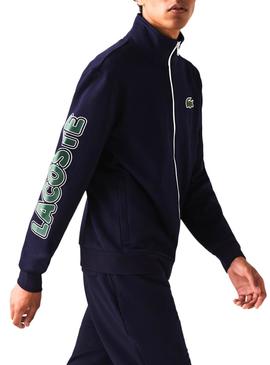 Trainingsanzug Lacoste Signature Marinen Blau für Herren