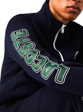 Trainingsanzug Lacoste Signature Marinen Blau für Herren