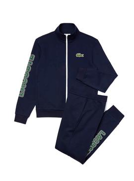 Trainingsanzug Lacoste Signature Marinen Blau für Herren