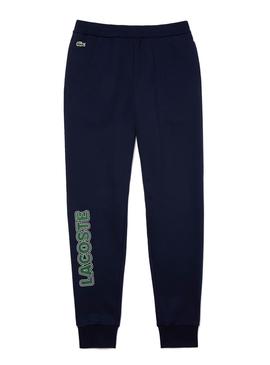 Trainingsanzug Lacoste Signature Marinen Blau für Herren