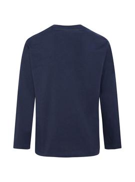 T-Shirt Pepe Jeans New Herman Blau für Junge