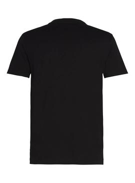 T-Shirt Calvin Klein Colorblock Schwarz