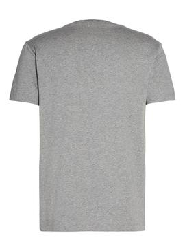 T-Shirt Calvin Klein Colorblock Grau