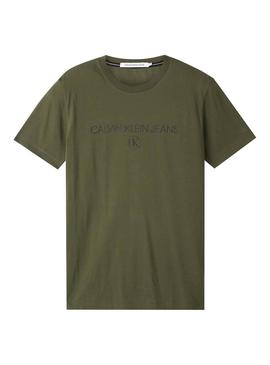 T-Shirt Calvin Klein Jeans Archive Grün Herren