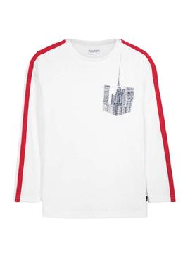 T-Shirt Mayoral Pocket Weiss für Junge