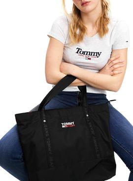 Handtasche Tommy Jeans Tote Schwarz für Damen