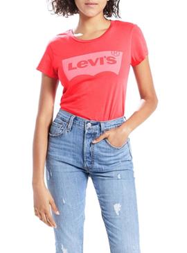 T-Shirt Levis Perfekt Rot für Damen
