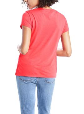 T-Shirt Levis Perfekt Rot für Damen