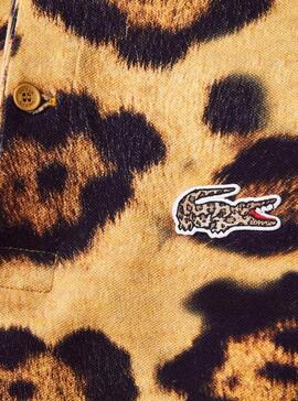 Lacoste leopard polo sale