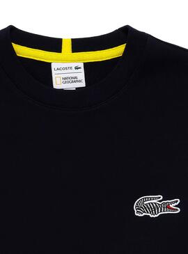 Sweatshirt Lacoste x National Geographic Marineblau