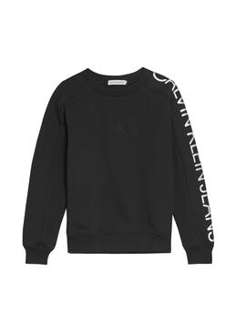 Sweatshirt Calvin Klein Foil Schwarz für Mädchen