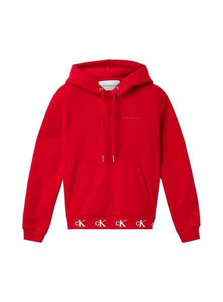 Red Hoodie Mens Calvin Klein Hoodie Rot Sweatshirt Calvin Klein
