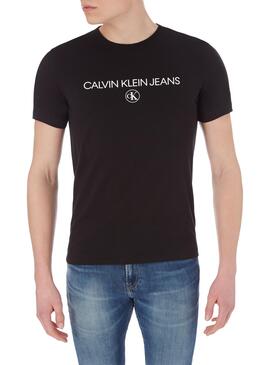 T-Shirt Calvin Klein Archive Logo Schwarz Herren